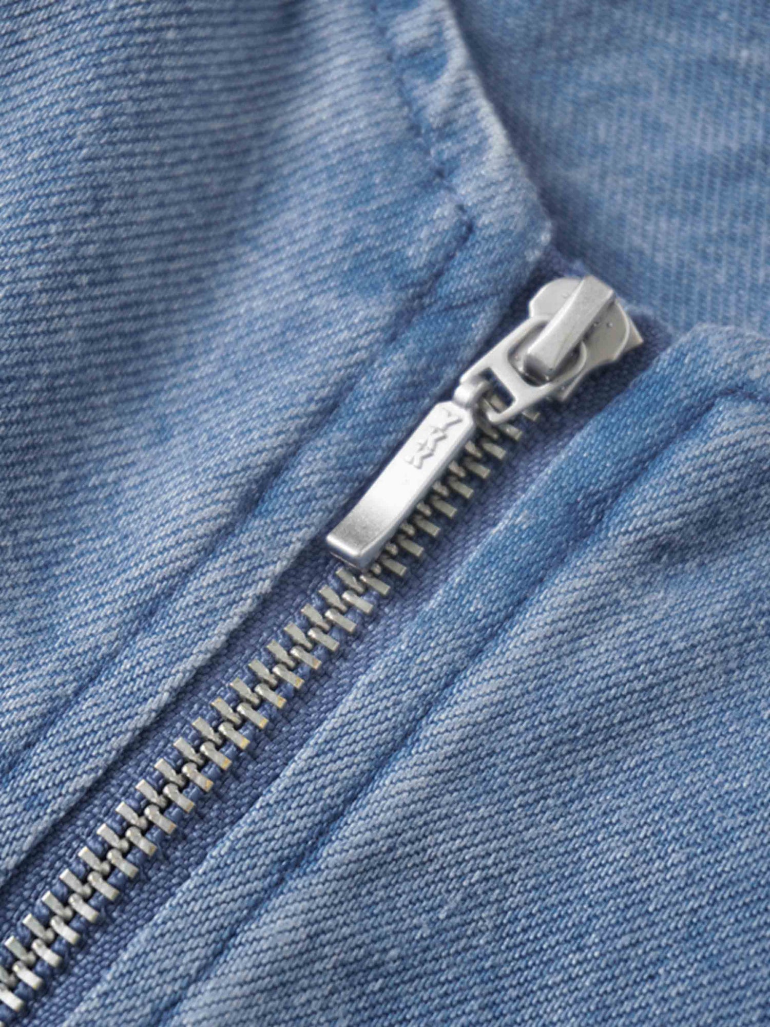 Front Pleat Denim Dress-Blue