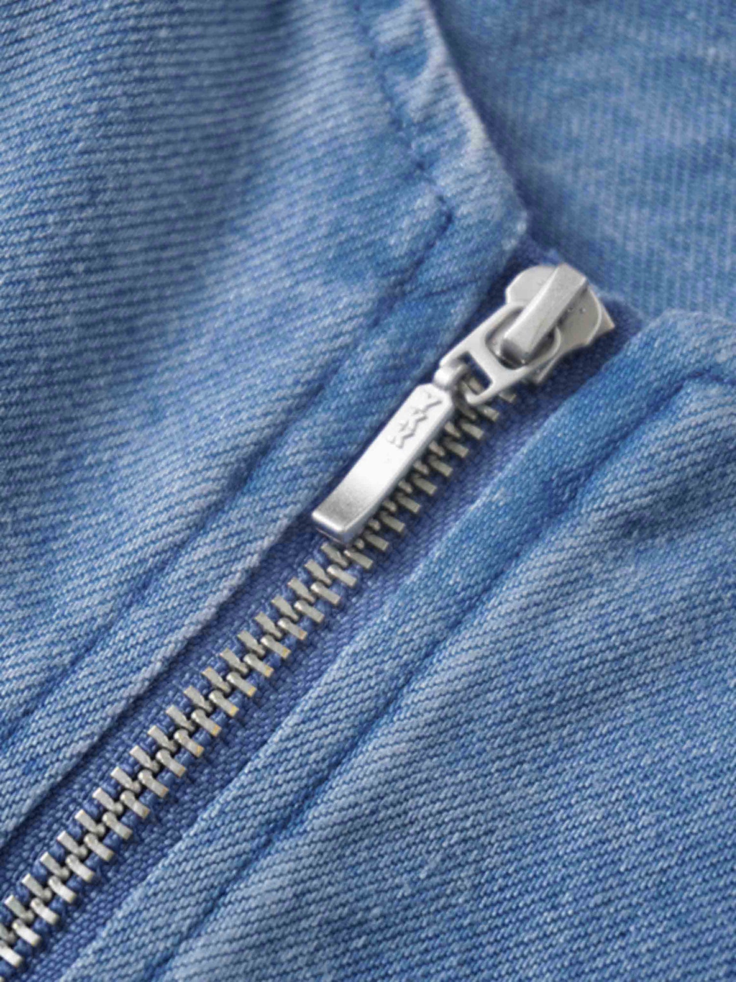 Waisted Lightweight Denim Dress-Blue