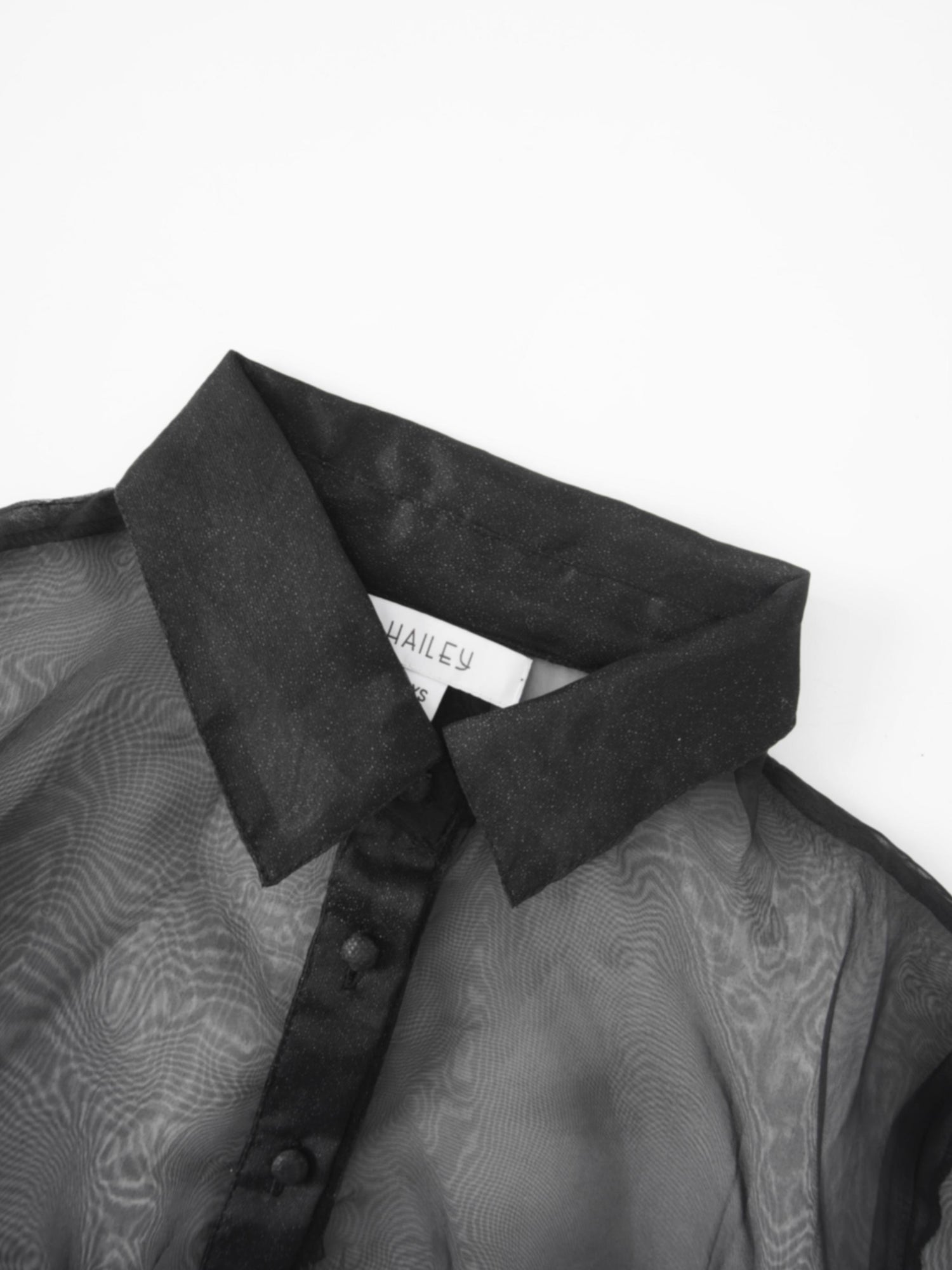 Organza Blouse-Black