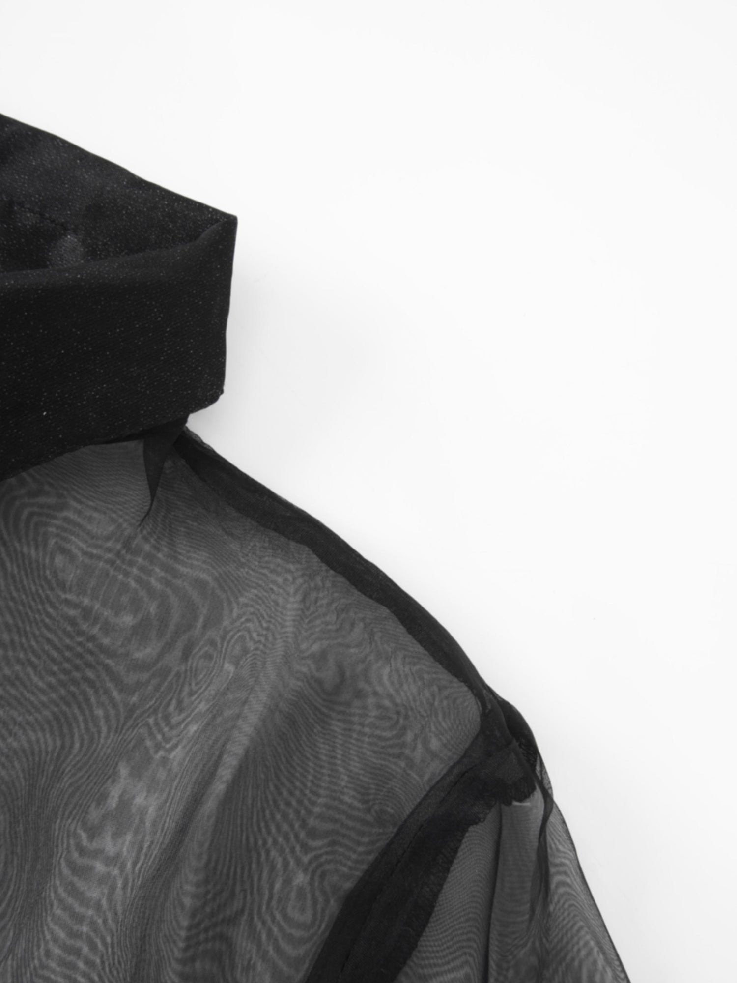 Organza Blouse-Black