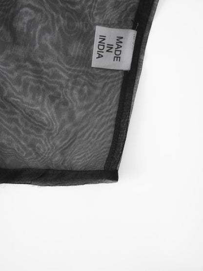 Organza Blouse-Black