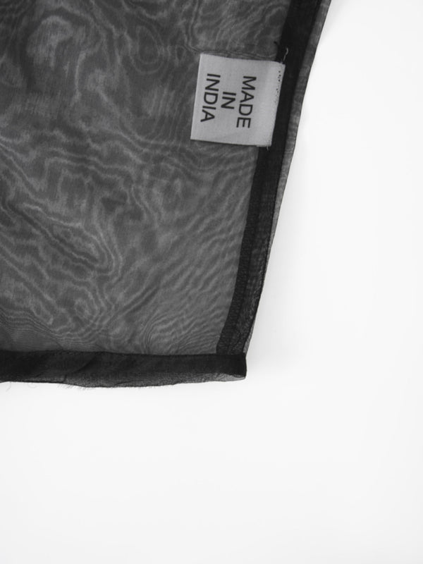Organza Blouse-Black