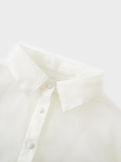 Organza Blouse-Cream