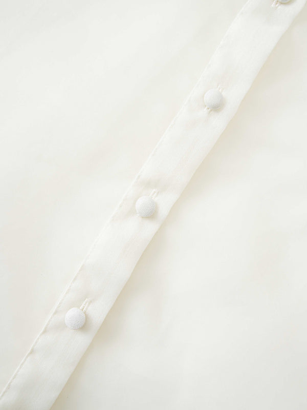 Organza Blouse-Cream