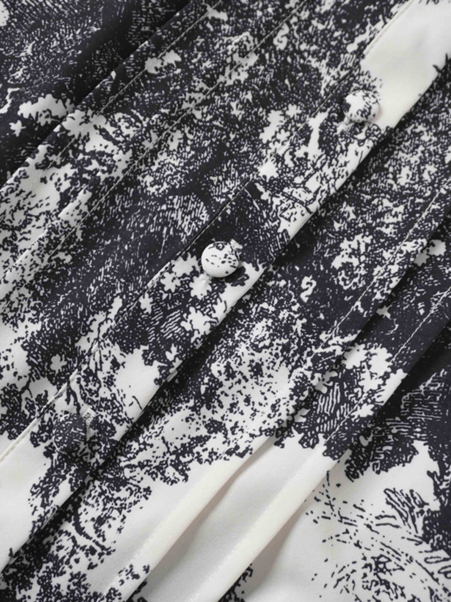 Collared Ruched Back Shirtdress-Navy Toille