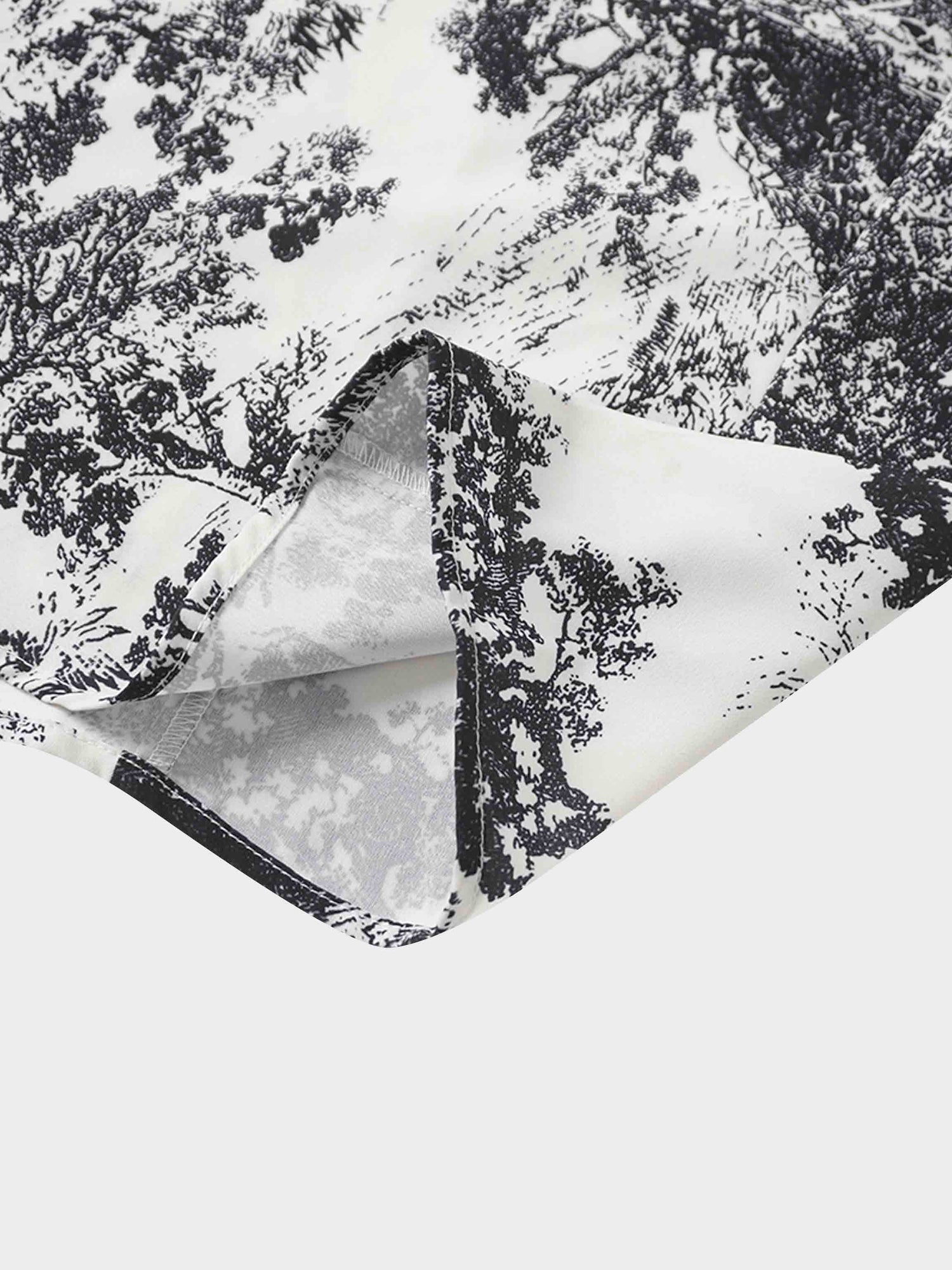 Collared Ruched Back Shirtdress-Navy Toille