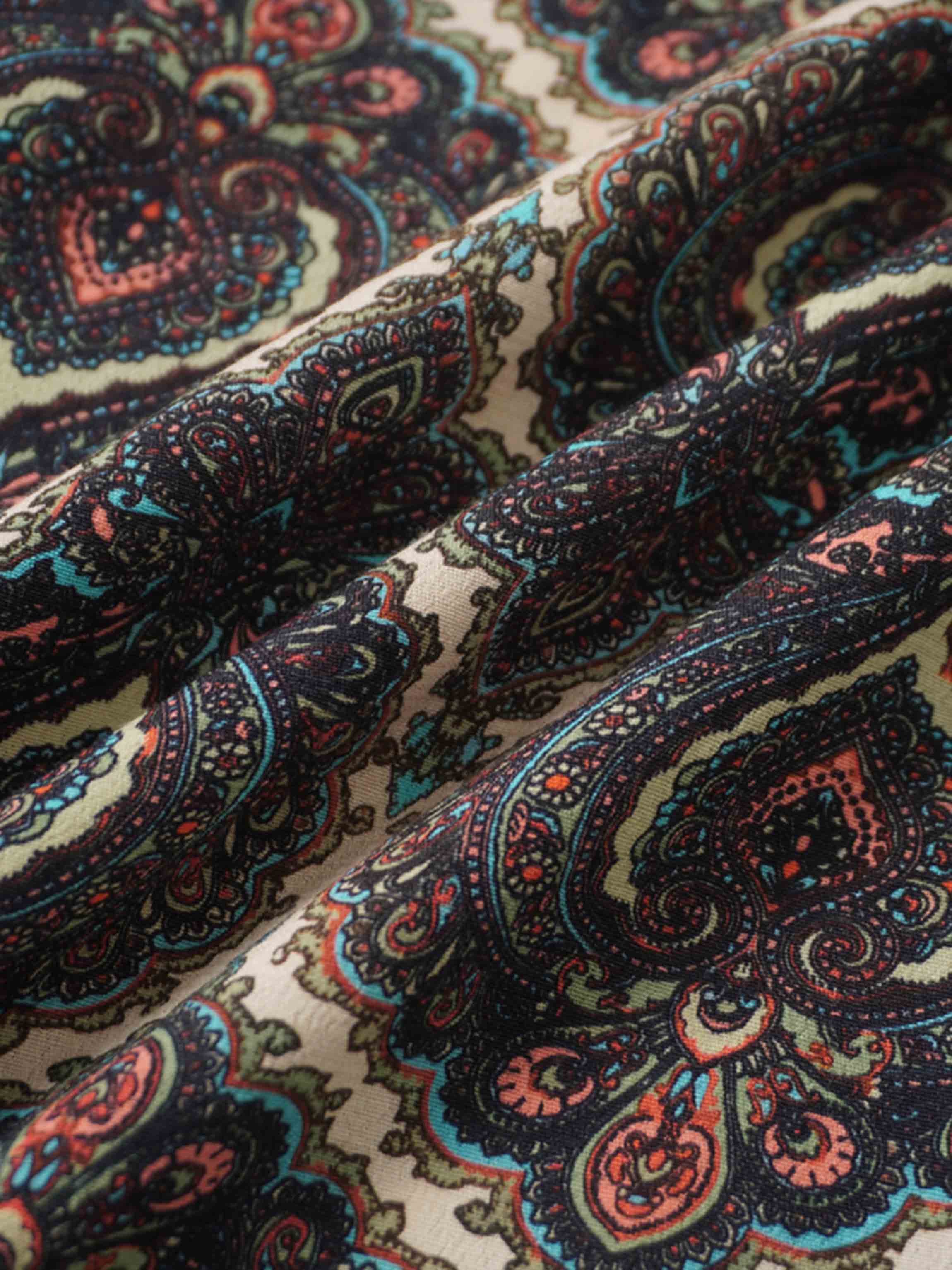 Belted Full Sleeve Dress-Medallion