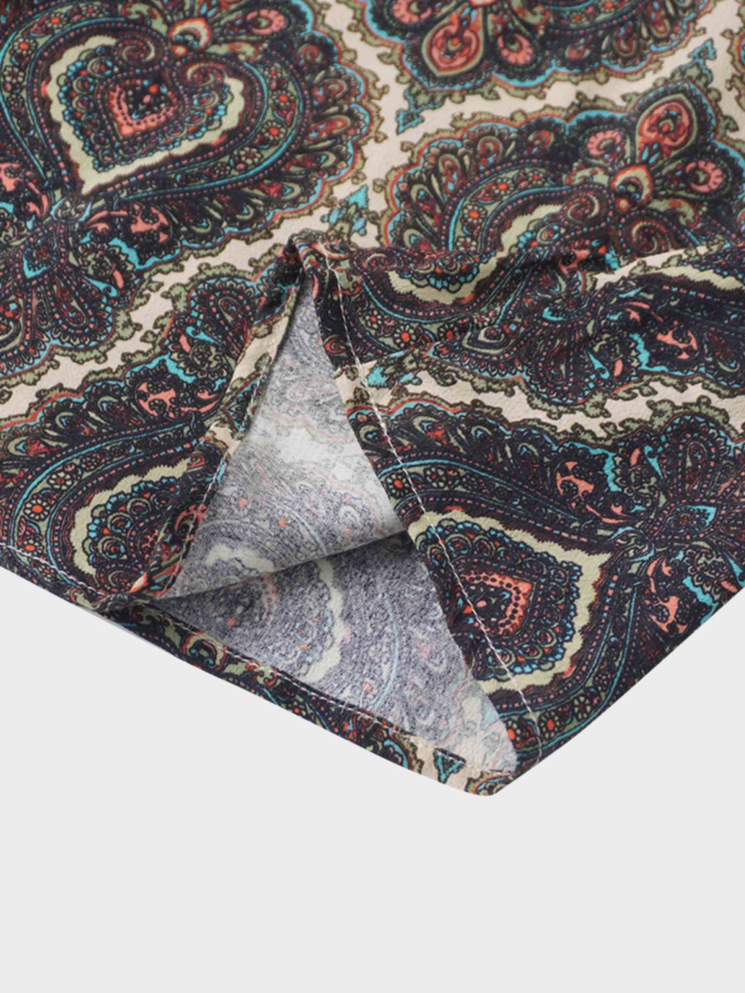 Belted Full Sleeve Dress-Medallion