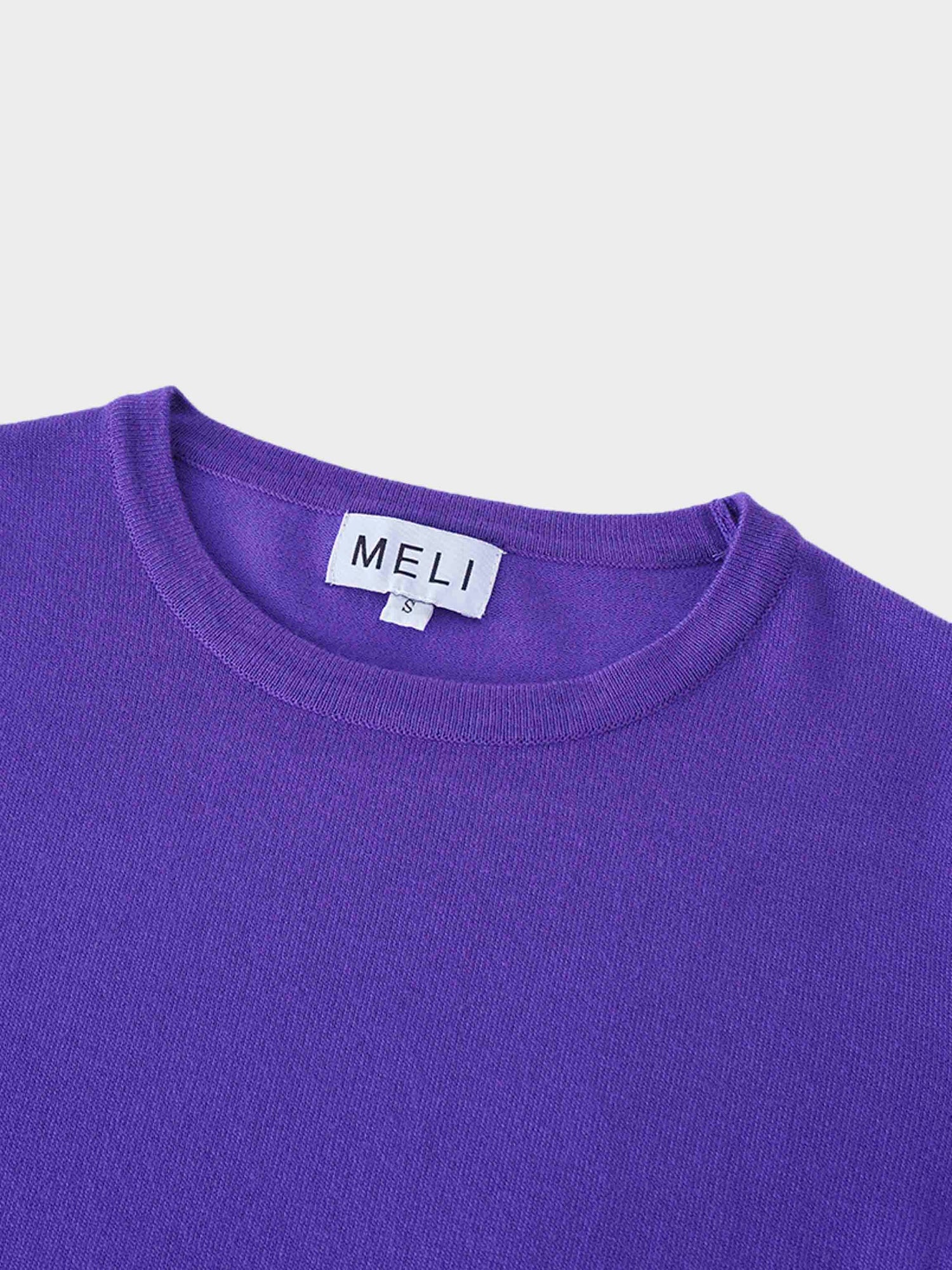 Basic Crew Sweater LS-Purple