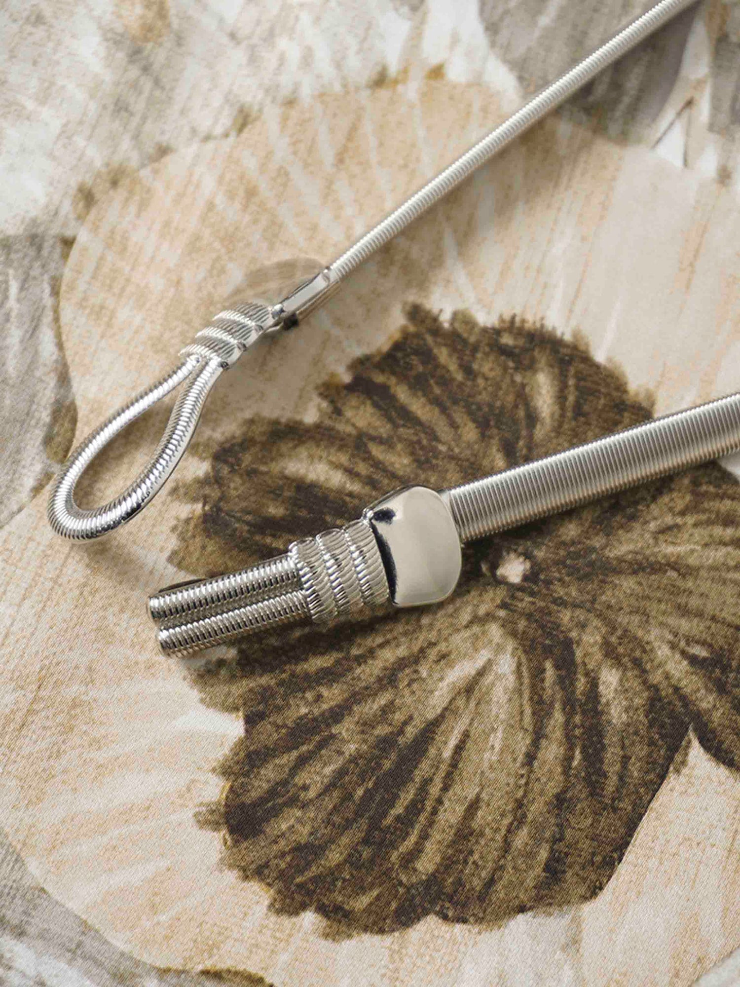 Belted Full Sleeve Dress-Floral