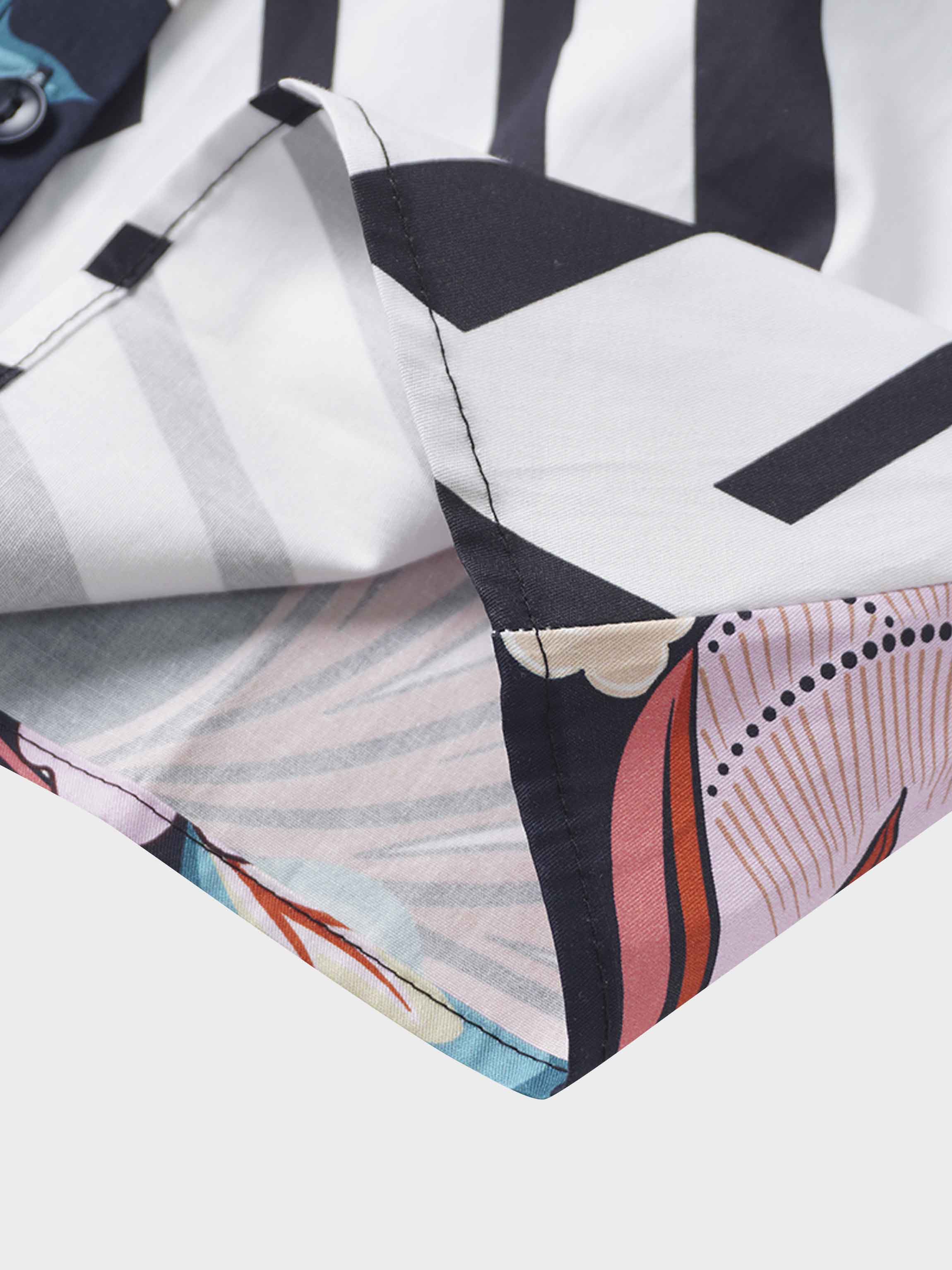 Mix Print Cotton Blouse-Mixed Print