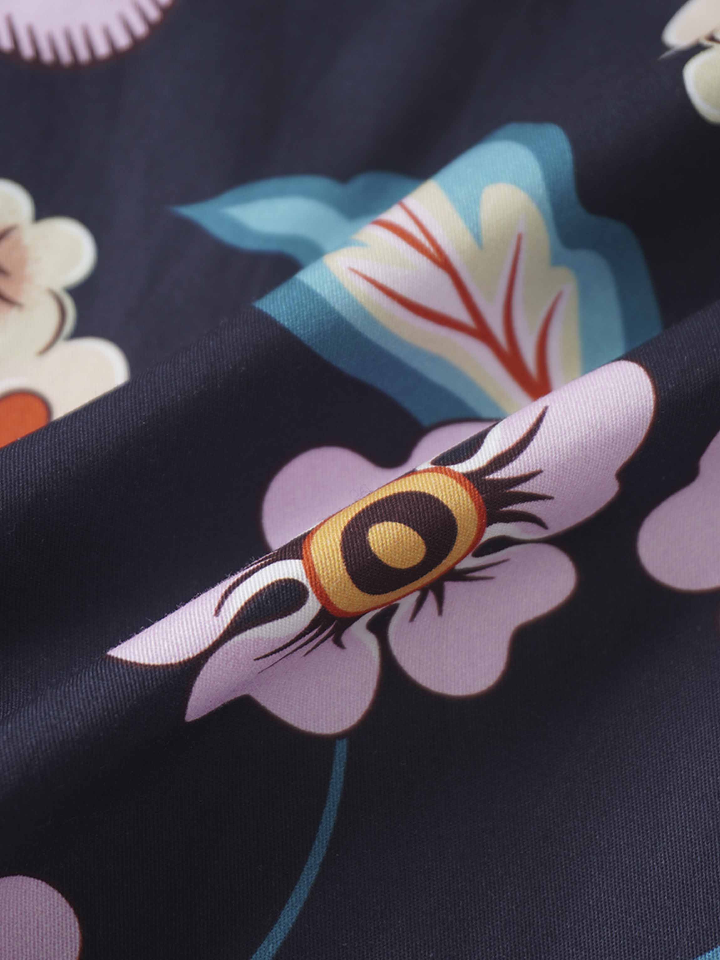 Mix Print Cotton Blouse-Mixed Print