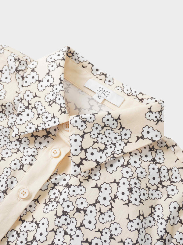 Ombre Flower Blouse-Peach