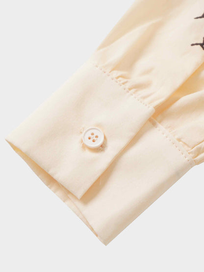 Ombre Flower Blouse-Peach