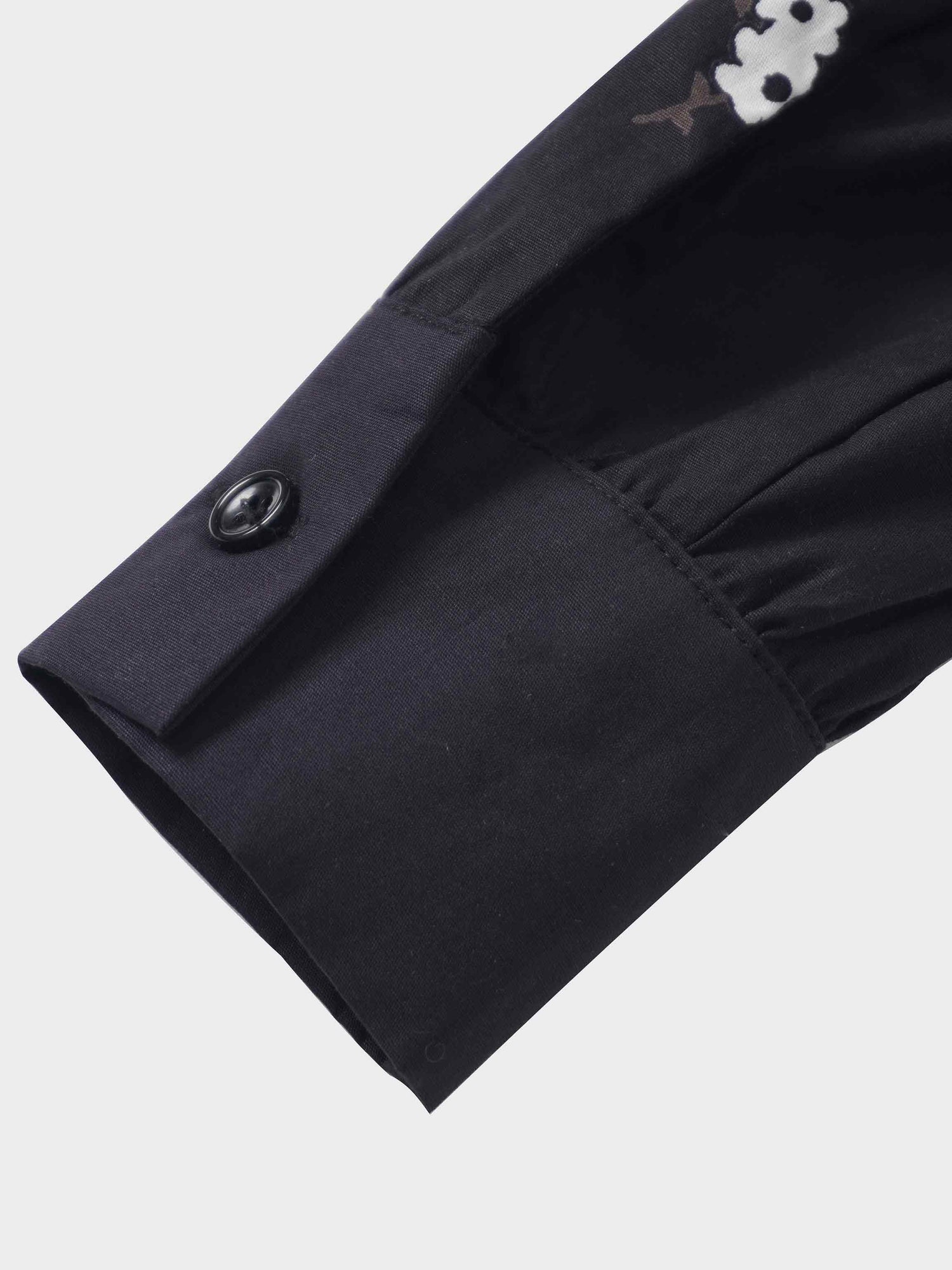 Ombre Flower Blouse-Black