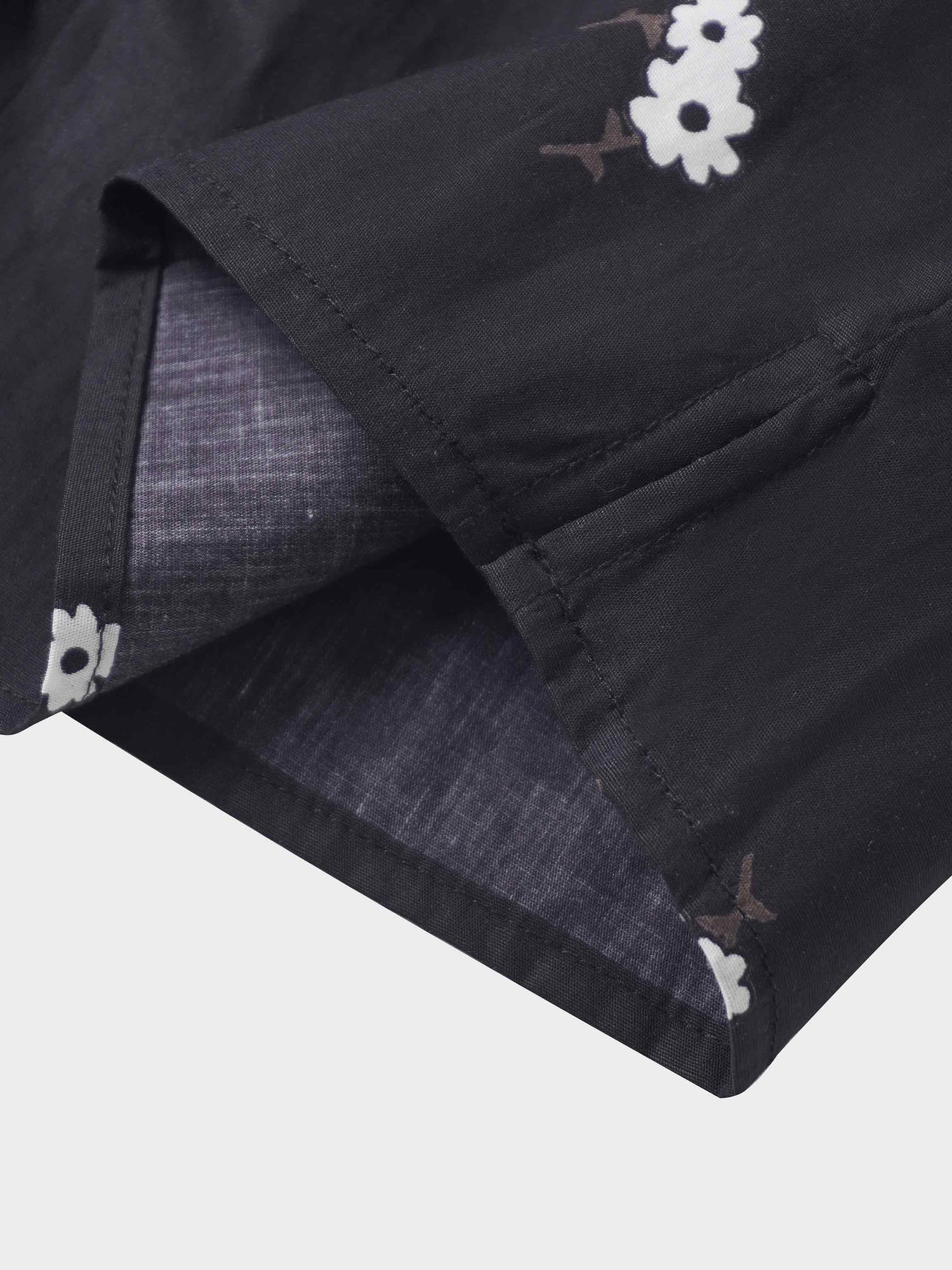 Ombre Flower Blouse-Black