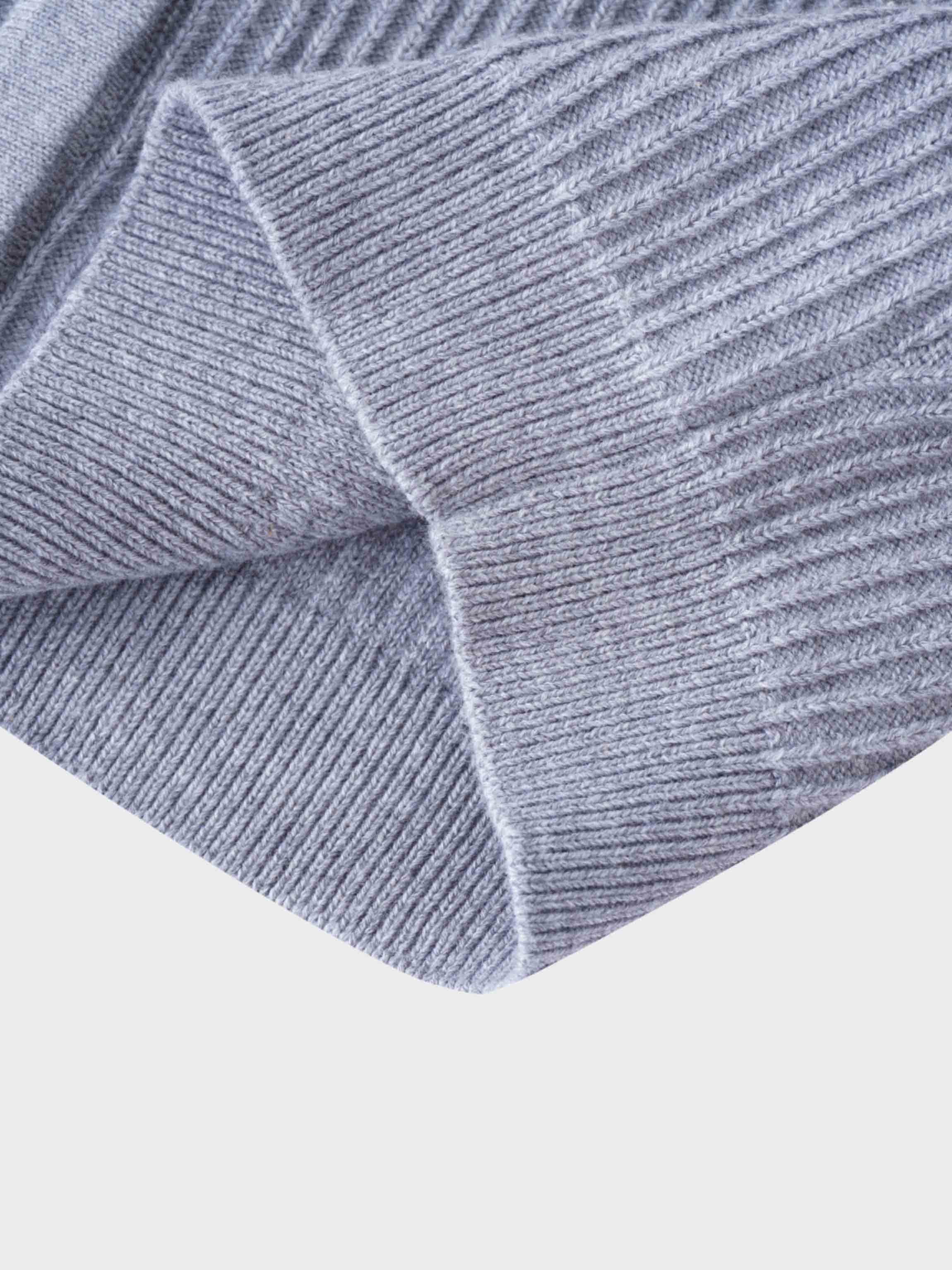 Button Down Ribbed Cardigan-Heathered Grey