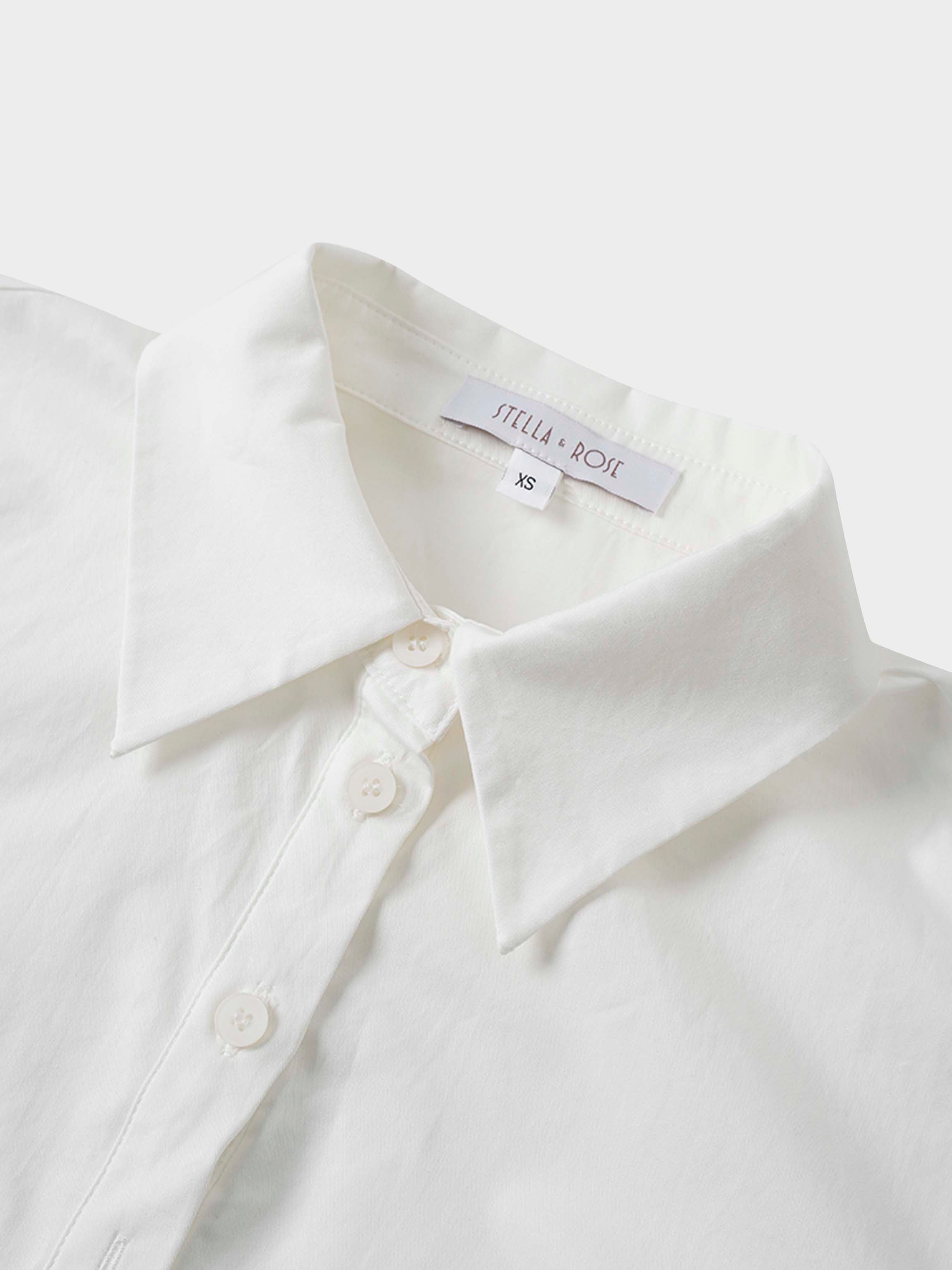 Floral Design Blouse-White