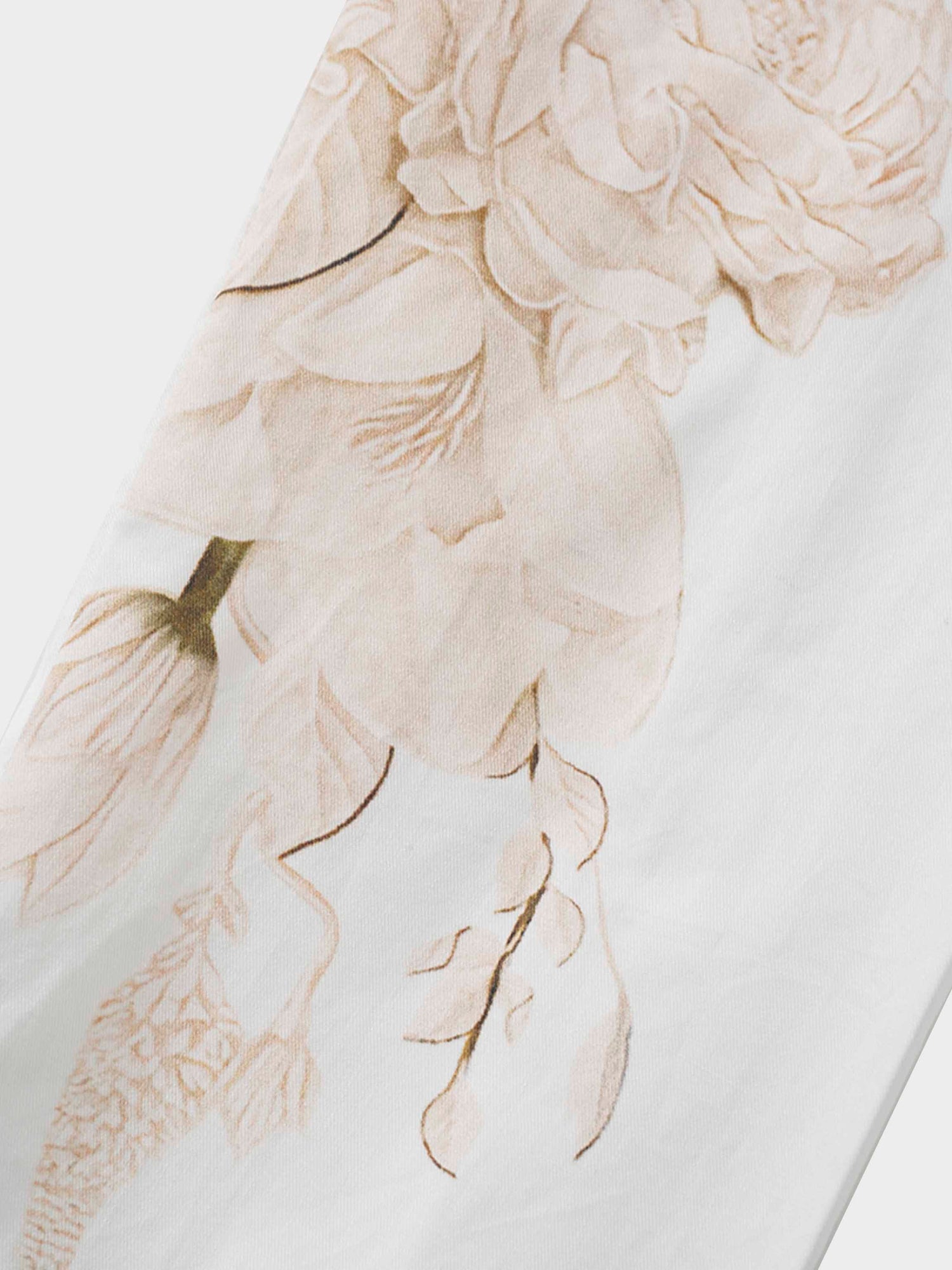 Floral Design Blouse-White