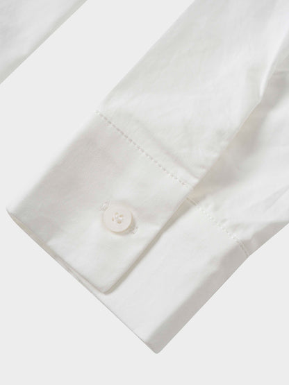 Floral Design Blouse-White