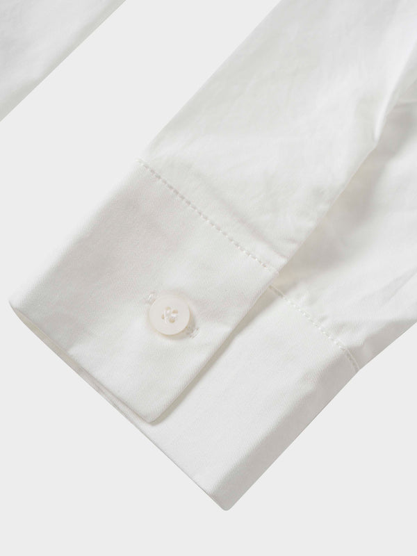 Floral Design Blouse-White