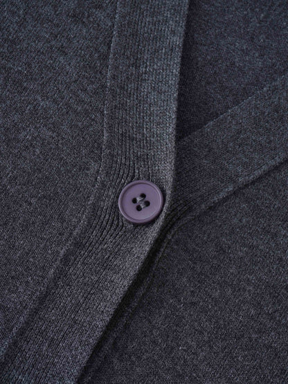 Duster Cardigan 50"-Charcoal Grey