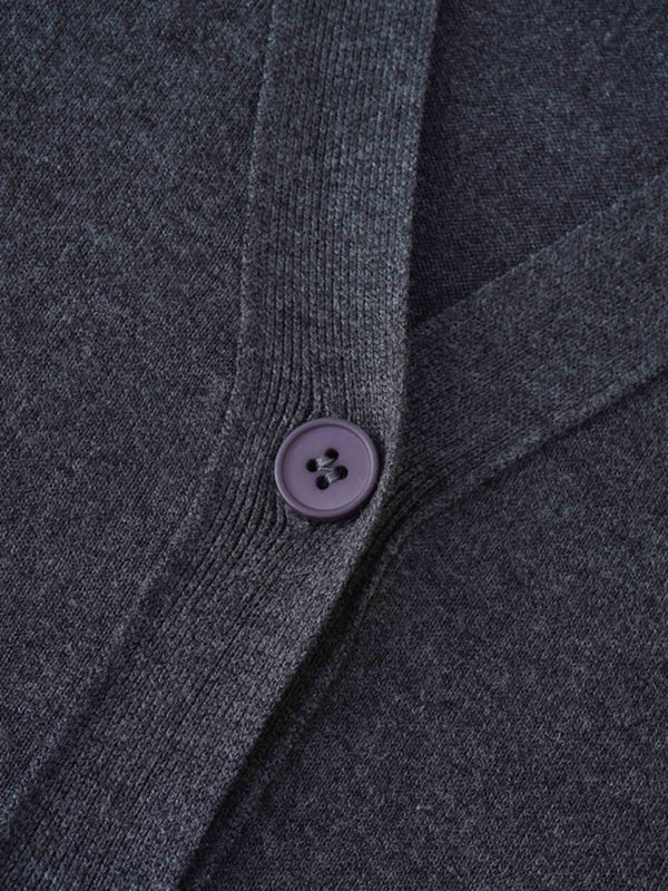 Duster Cardigan 50"-Charcoal Grey