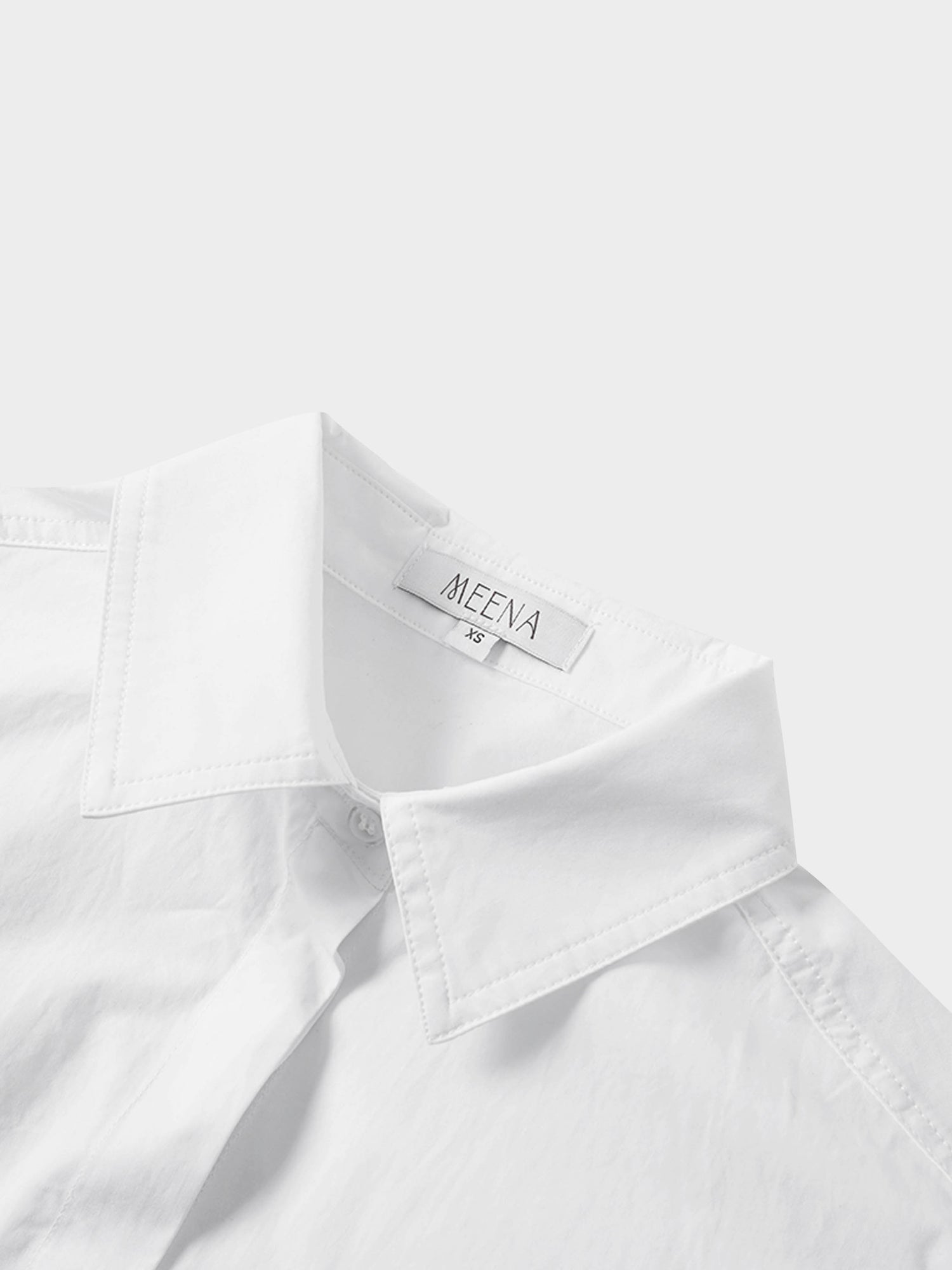 Cotton Crop Blouse-White