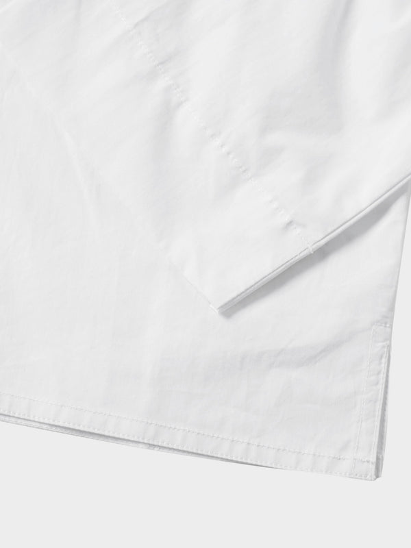 Cotton Crop Blouse-White