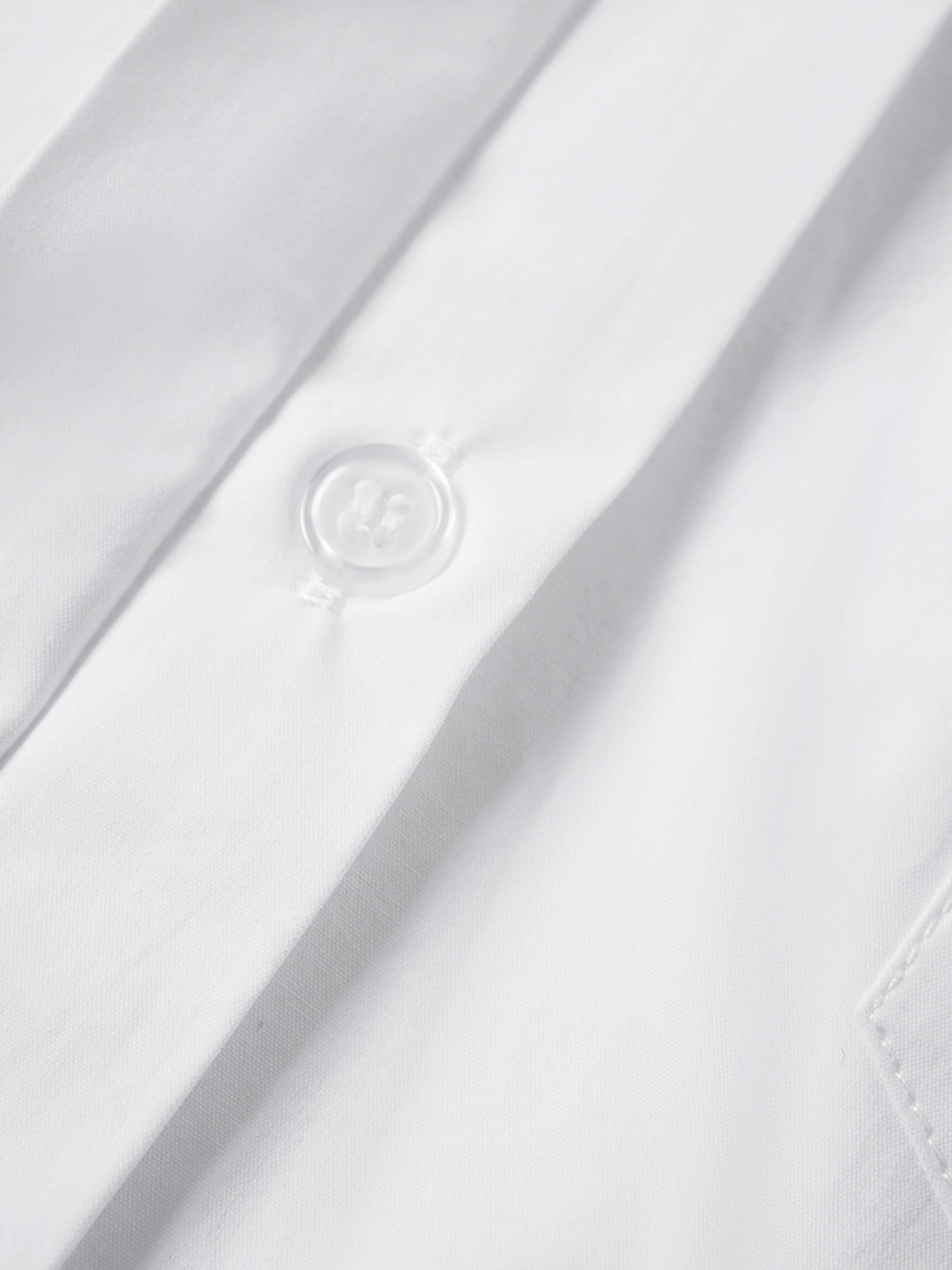 Cotton Crop Blouse-White