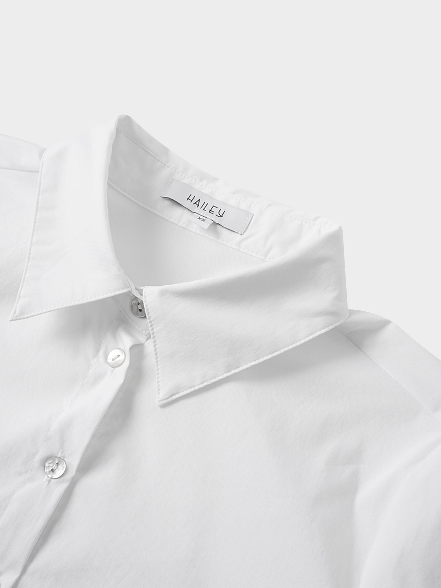 Cotton Button Down Blouse-White