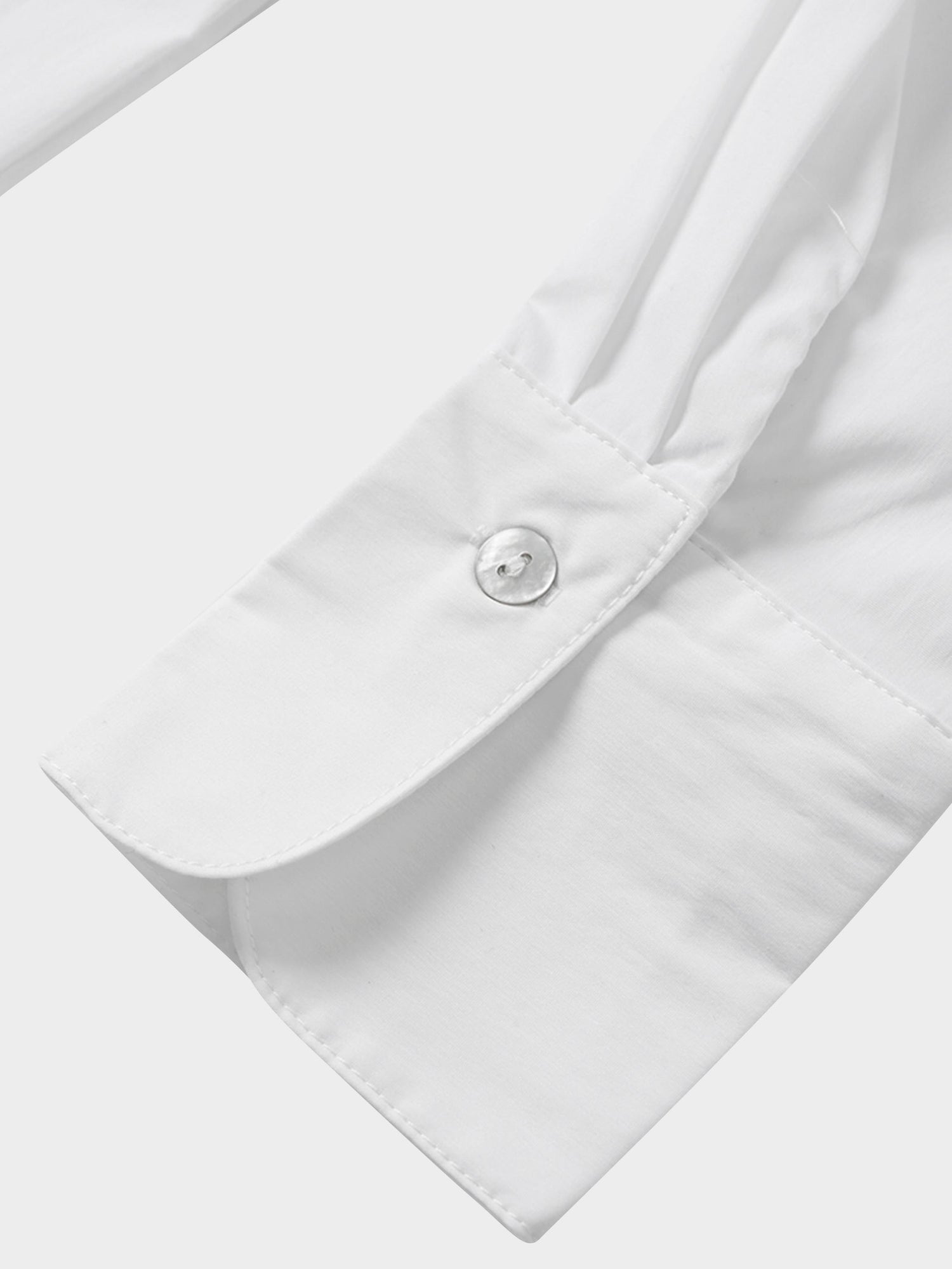 Cotton Button Down Blouse-White