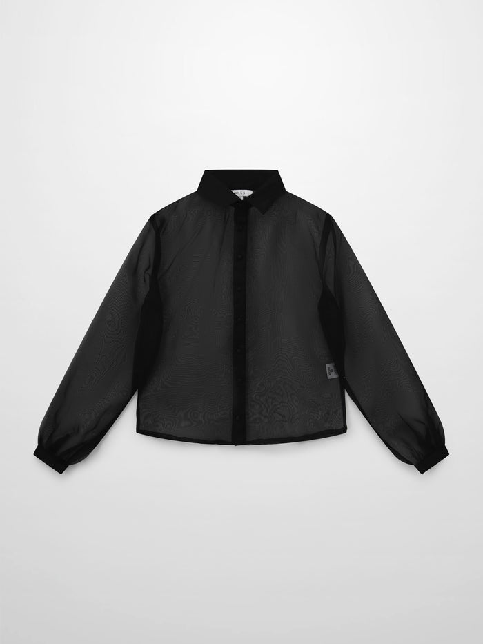 Organza Blouse-Black