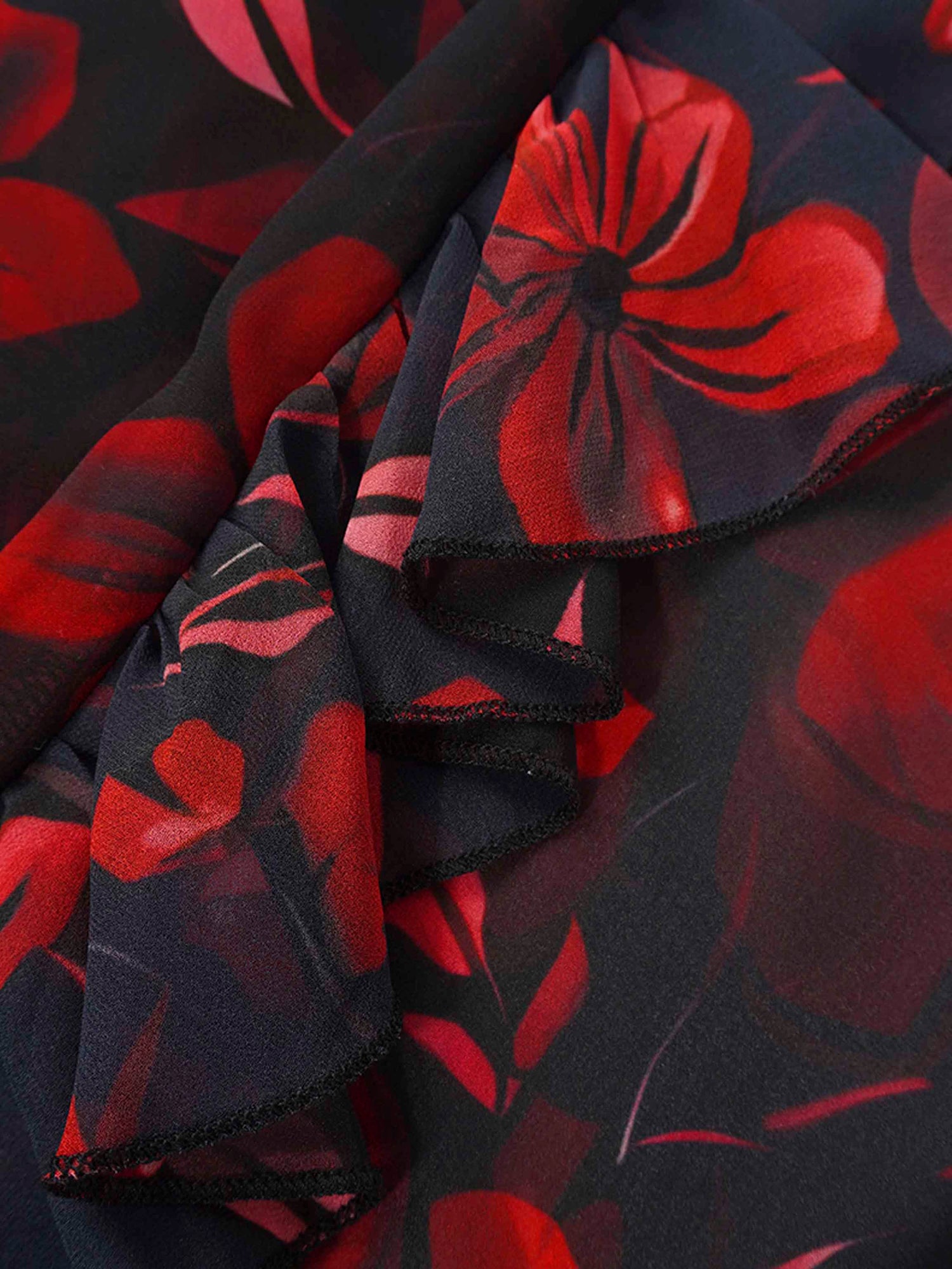 Asymmetrical Hem Dress-Spring Floral Bouquet