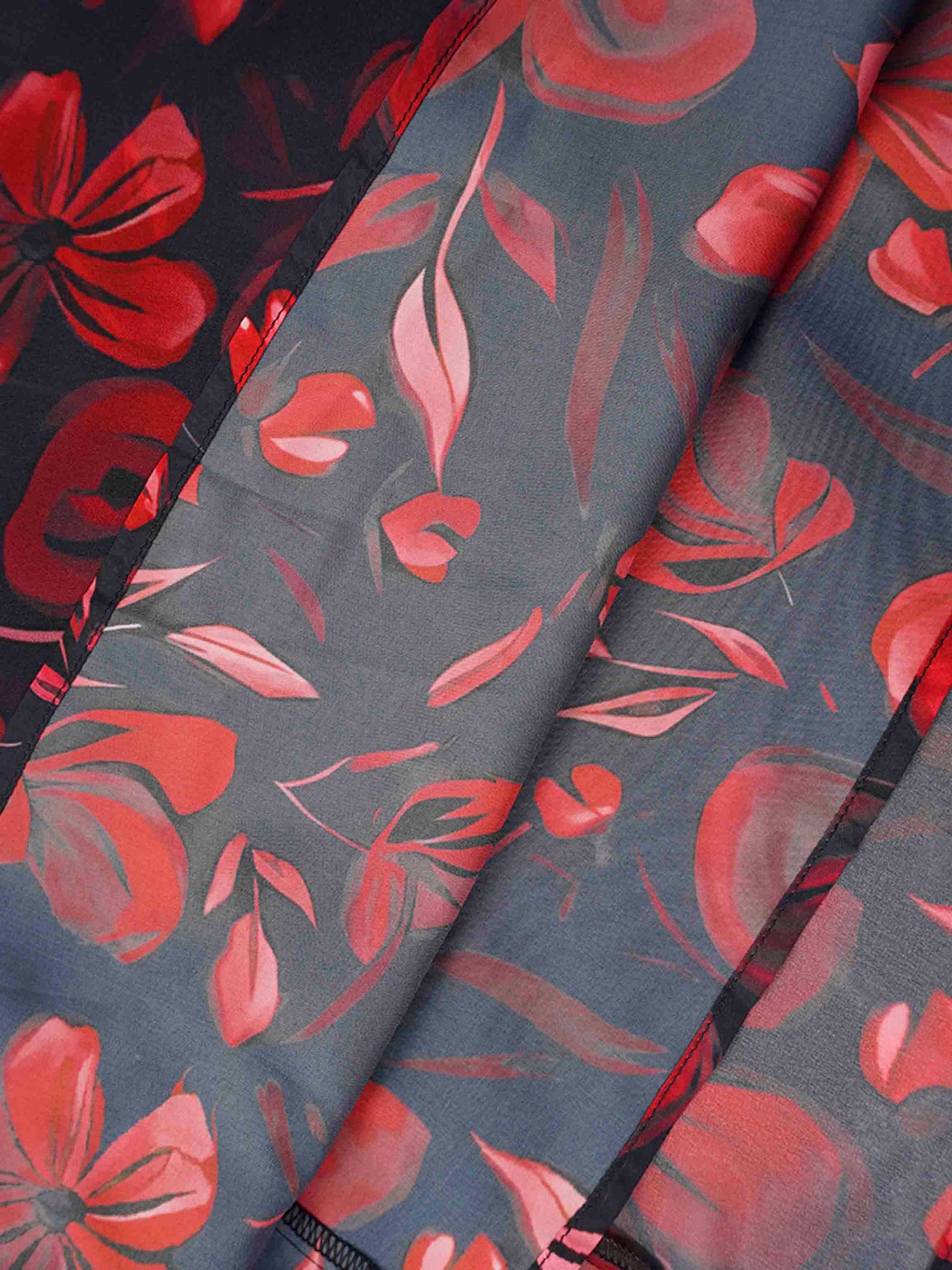 Asymmetrical Hem Dress-Spring Floral Bouquet