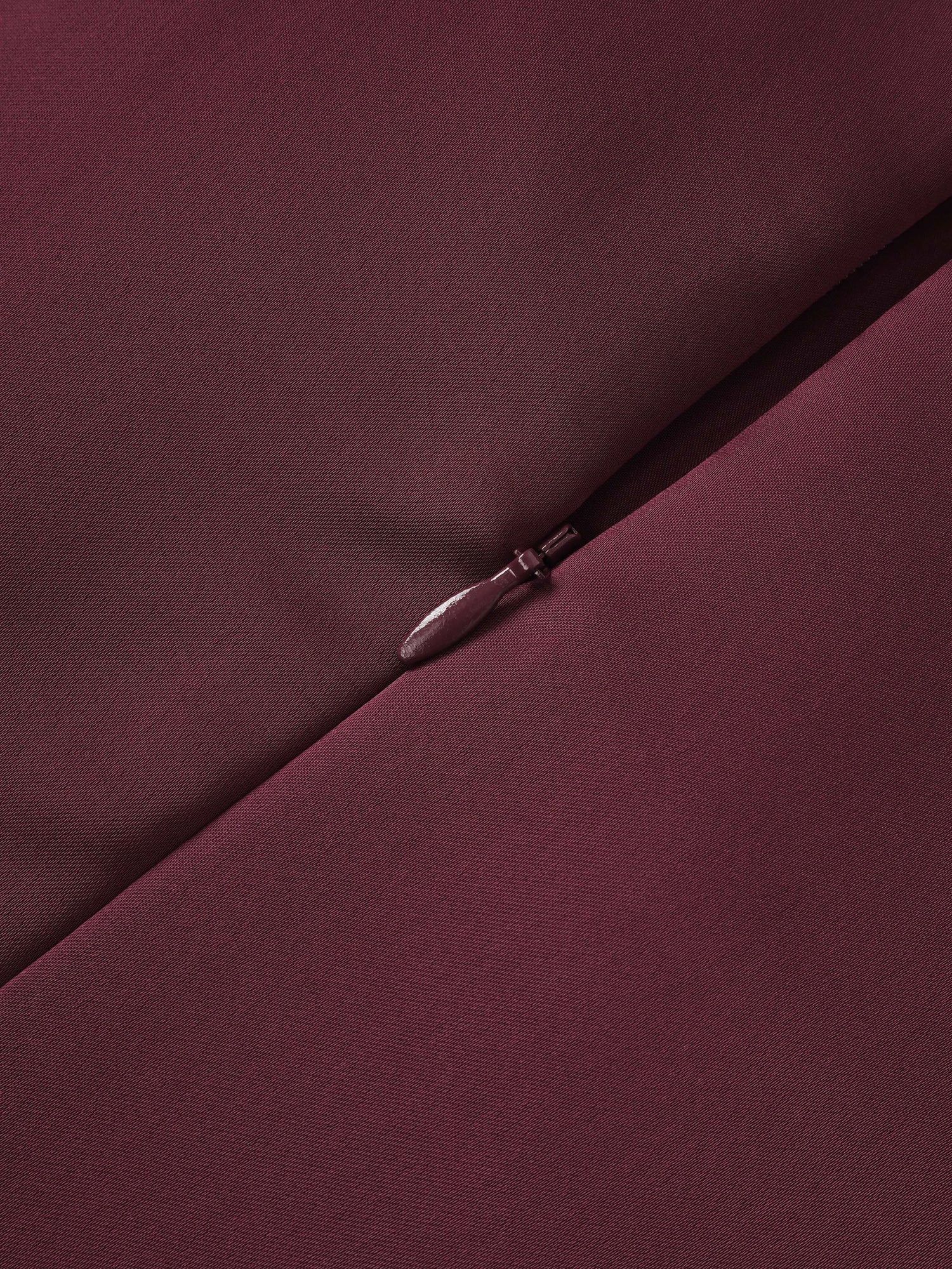 Center Ruffle Dress - Wine