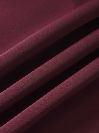 Center Ruffle Dress - Wine