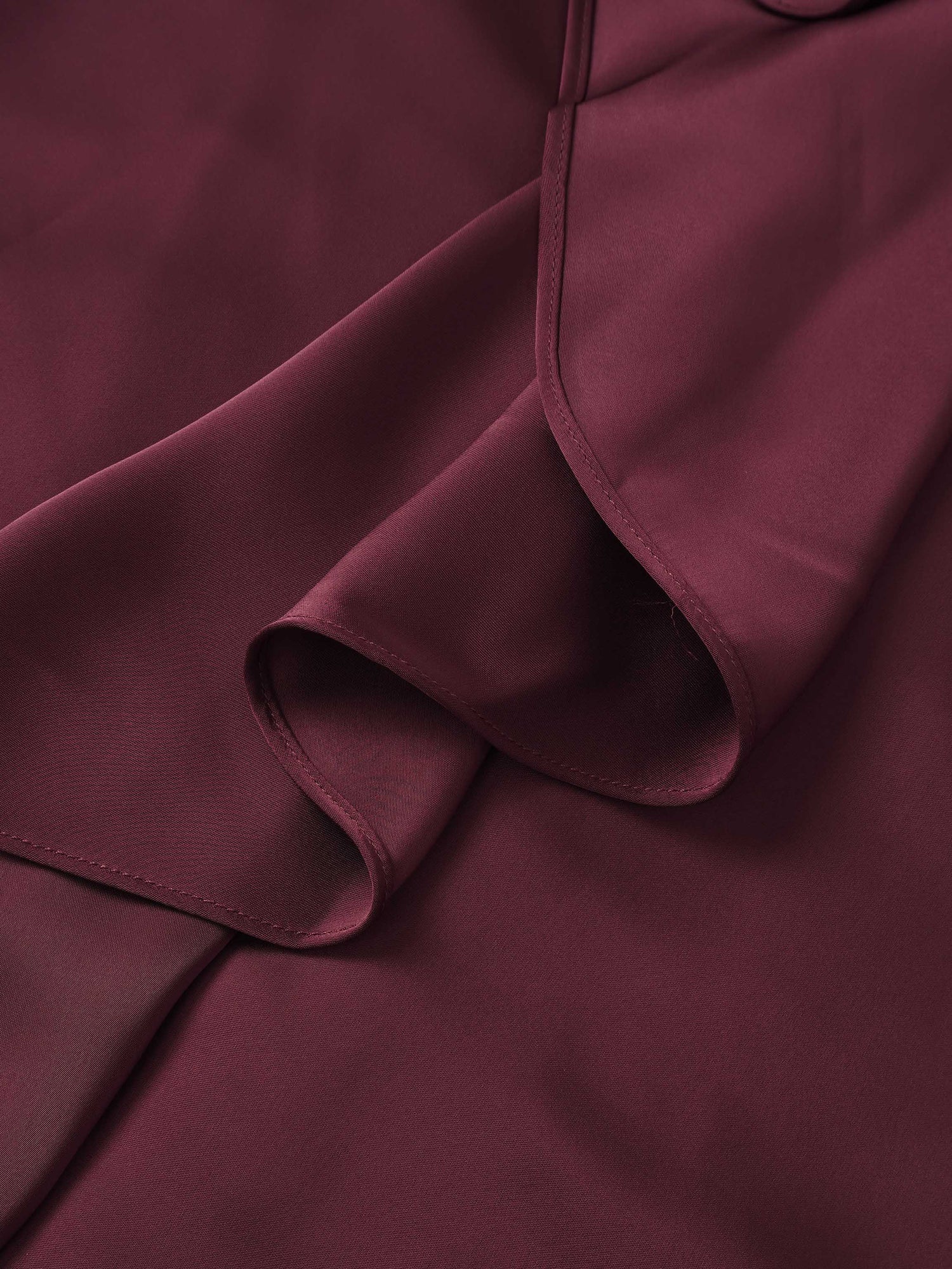 Center Ruffle Dress - Wine