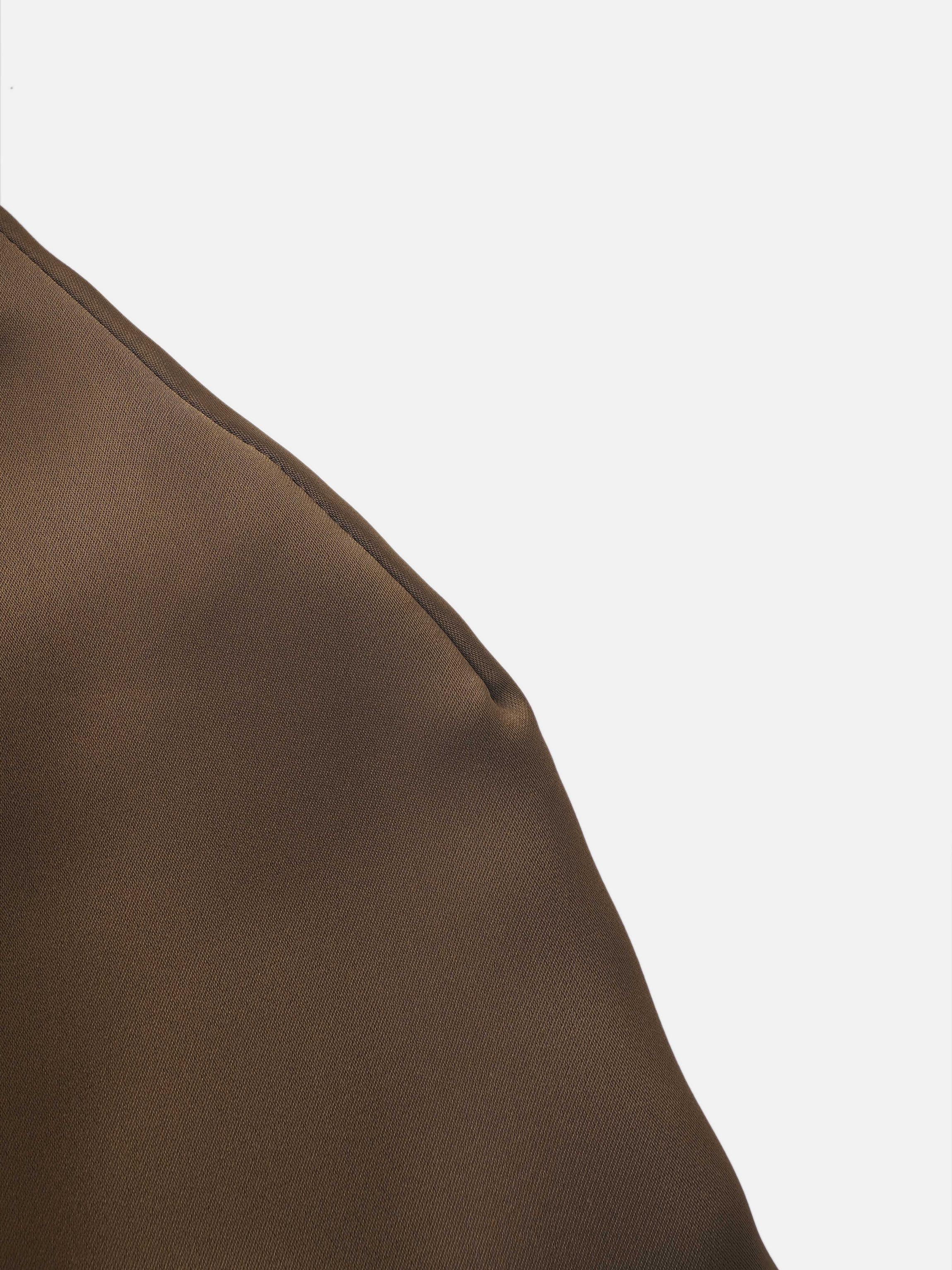 Center Ruffle Dress - Bronze