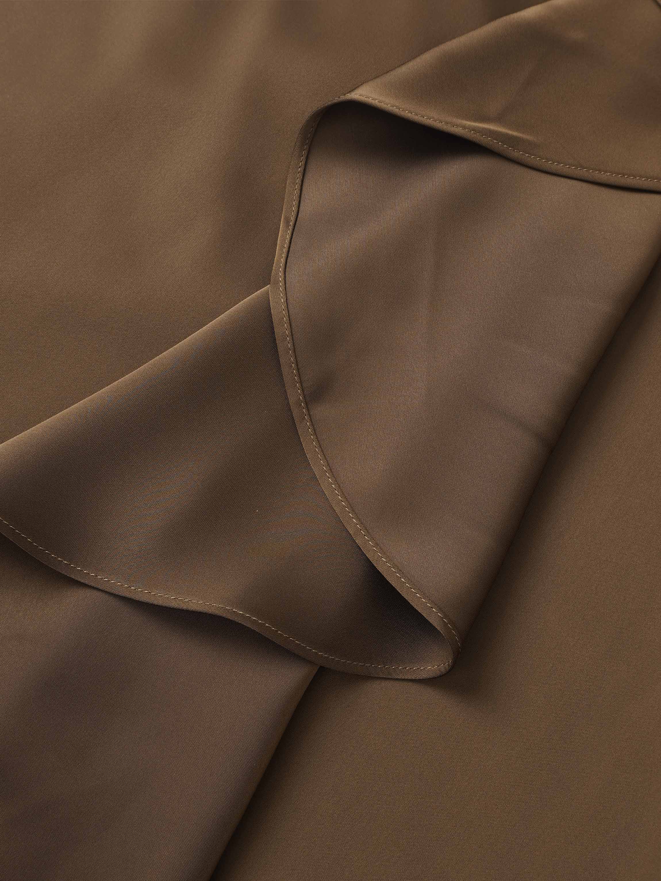 Center Ruffle Dress - Bronze