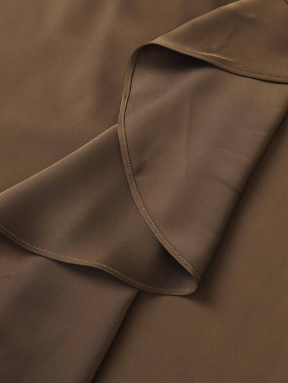 Center Ruffle Dress - Bronze