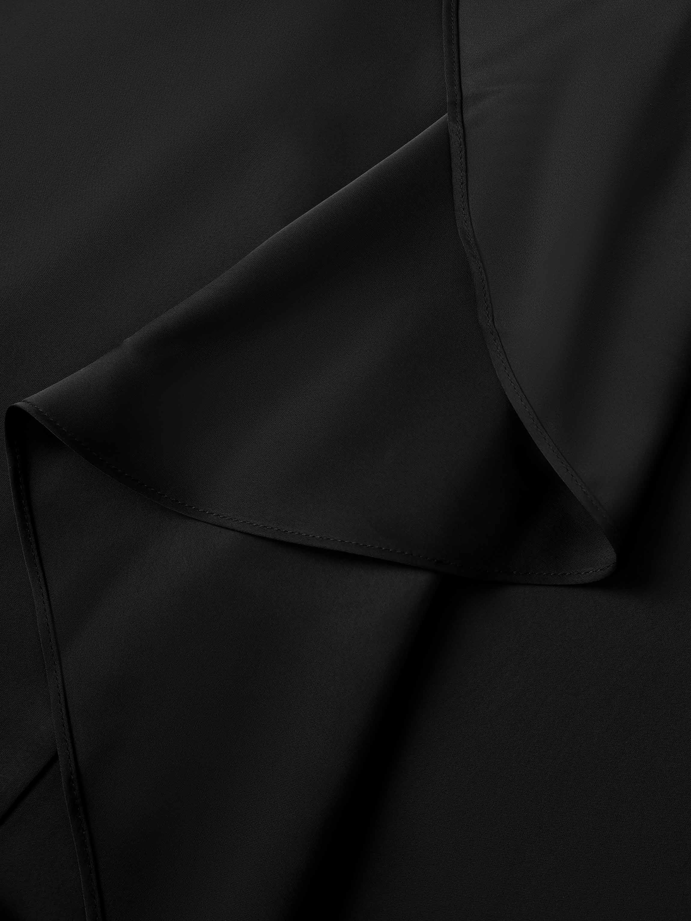 Center Ruffle Dress - Black