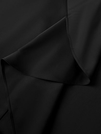 Center Ruffle Dress - Black
