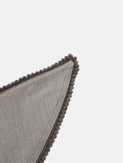 Wrap Shirtdress - Taupe Pinstripe