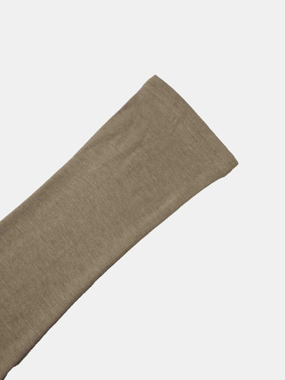 Bottom Crossover Knit Top - Tan