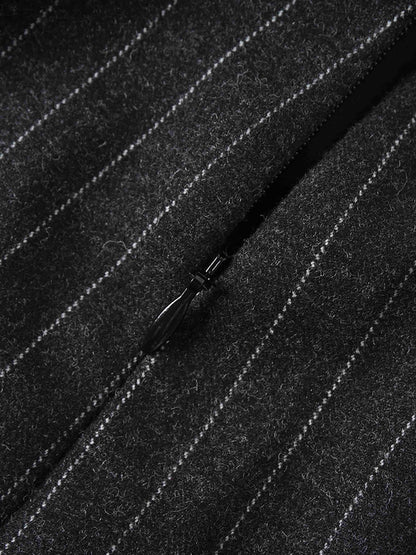Straight Maxi Skirt - Pinstripe