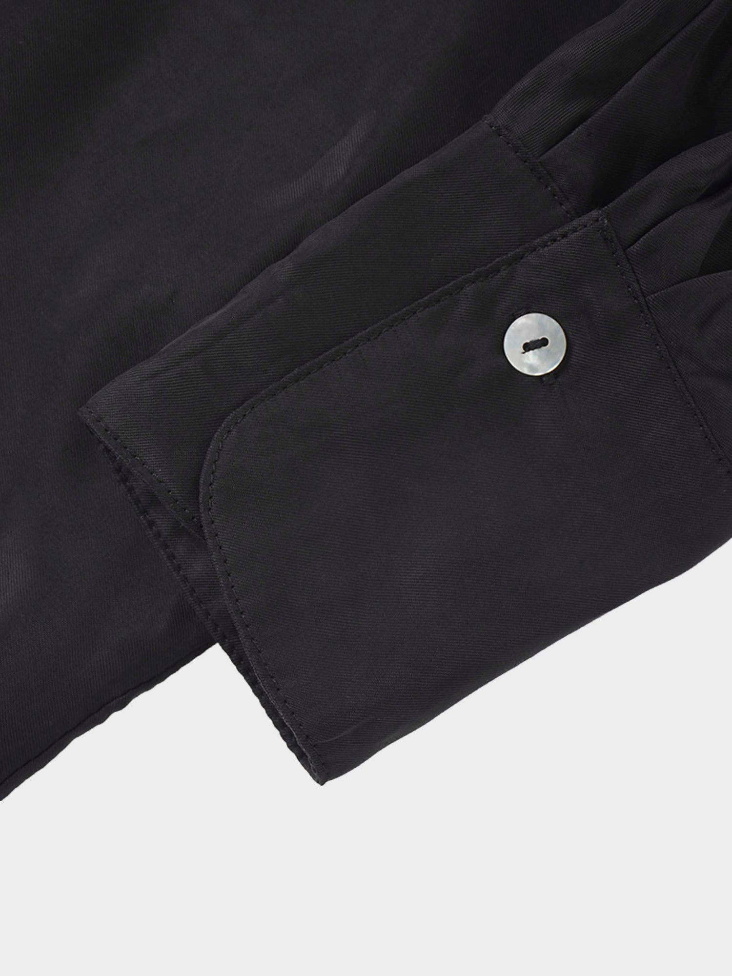Dolman Sleeve Cupro Blouse-Black