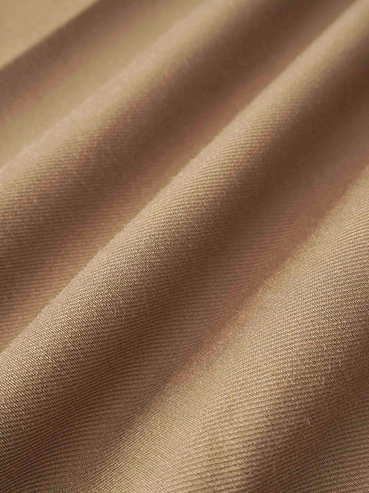 Yoke Pleated Skirt-Camel