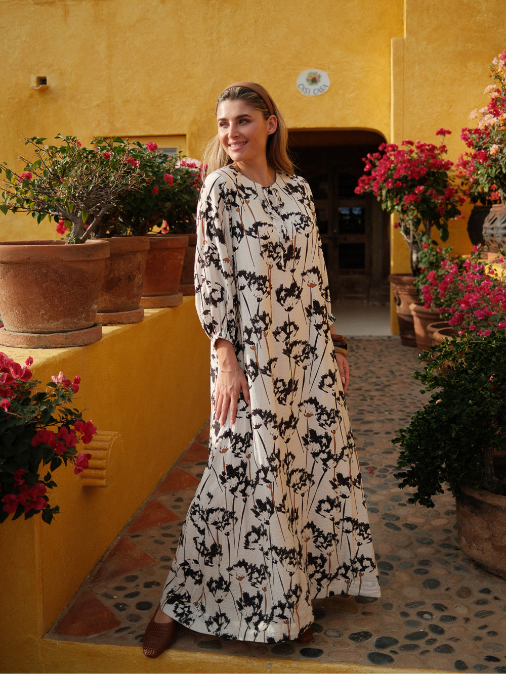 Neck Tie Boho Dress-Wish Flower