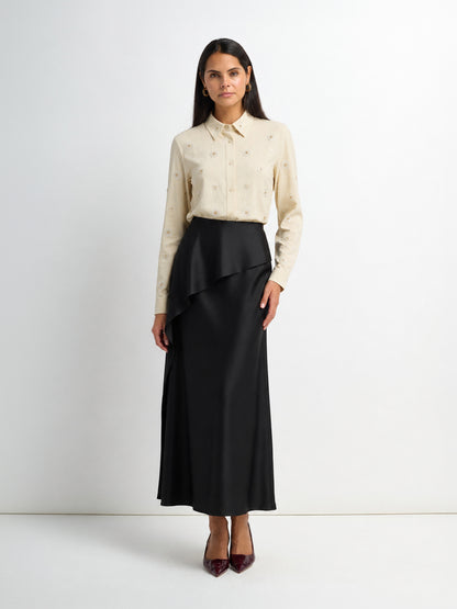 Embellished Blouse-Cream